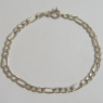 (b1249)Pulsera de plata del tipo 3x1